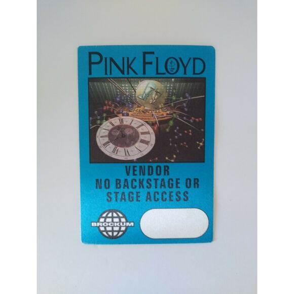 Pink Floyd Backstage Pass Momentary Lapse of Reason Tour 1987 Prog Rock Blue - Picture 2 of 4